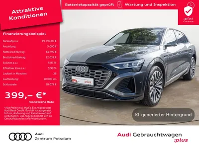 Audi Audi Q8 e-tron S line 55 quattro MATRIX PANO ACC B&O im Leasing von Null-Leasing