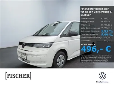 VW Volkswagen T7 Multivan lang 2.0TDI LED ACC Navi 7 Sitzer im Auto Abo von LeasingMarkt.de