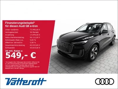 Audi Audi Q6 e-tron SUV 55 quattro AHK Matrix TechPlus Beifahrerdisplay im Auto Abo von LeasingMarkt.de