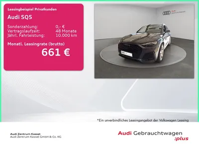 Audi Audi SQ5 SB 3.0 TDI qu. Matrix B&O AHK HuD 360° im Leasing von Null-Leasing