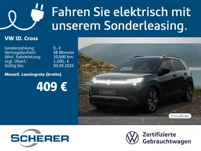 VW Volkswagen ID. Cross Style 52 kWh LIEFERT FEB 27! AHK NAV 1 im Leasing von Null-Leasing