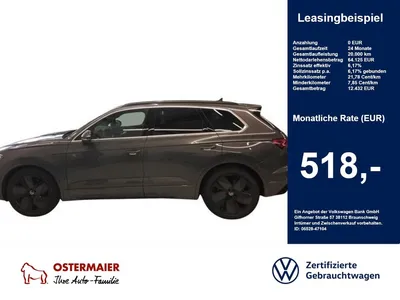 VW Volkswagen Touareg R-LINE 3.0TDI 286PS NP.118T AHK.PANO.21 im Leasing von Null-Leasing