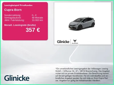 Cupra Cupra Born Edition Dynamic 170kW Navi Kam ACC Keyless im Leasing von Null-Leasing
