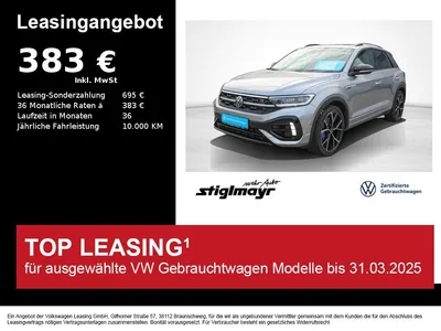 VW VW T-Roc R 4Motion 2.0 TSI DSG +PANO+Kamera+19` im Auto Abo von Null-Leasing