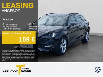 Seat Seat Leon Sportstourer 2.0 TDI DSG FR NAVI AHK ACC PA im Leasing von Null-Leasing