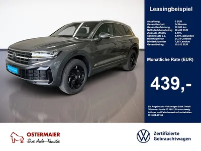 VW Volkswagen Touareg ELEGANCE 3.0TDI 231PS NP.104T PANO.AHK.S im Leasing von Null-Leasing