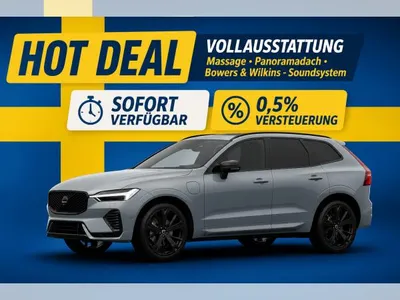 Volvo Volvo XC60 T8 PHEV AWD Ultra Black Edition *SIGNATURE inkl. Massage + Bowers&Wilkins-Sound* im Leasing von LeasingMarkt.de