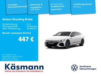 VW Volkswagen Arteon Shooting Brake R 4M AHK 360 MATRIX LEDER im Auto Abo von Null-Leasing