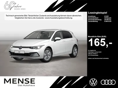 VW Volkswagen Golf VIII 1.5TSI Life CarPlay h/k AHK Standhzg im Leasing von Null-Leasing
