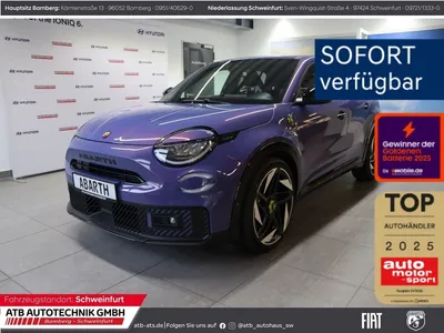 Abarth Abarth 600e Scorpionissima 280 PS Navi LED PDCv+h Totwi im Auto Abo von Null-Leasing