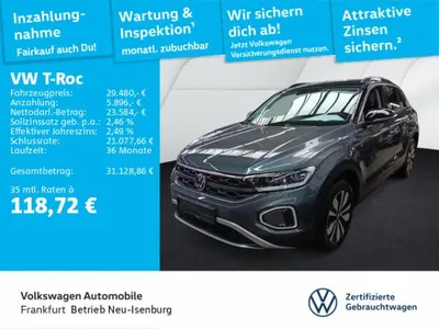 VW Volkswagen T-Roc 2.0 TDI DSG Goal Navi AHK Spurwechselassistent Rückfahrkamera DAB+ im Auto Abo von LeasingMarkt.de