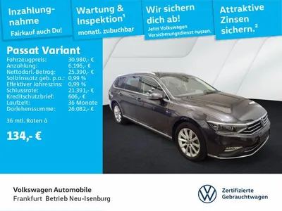 VW Volkswagen Passat Variant 2.0 TDI DSG Elegance Navi LED-Matrix-Scheinwerfer 17"Alu Variant im Auto Abo von LeasingTime