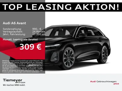 Audi Audi A6 Avant TDI Q PANO AHK MATRIX 360 BF-DISPLAY LM im Leasing von Null-Leasing