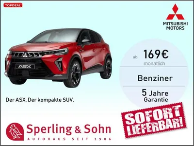 Mitsubishi Mitsubishi ASX 1.0 6-Gang  ❗ ✔️SOFORT LIEFERBAR❗ ✔️ CarPlay & Android Auto - Parksensoren - Kamera✔️ im Leasing von LeasingMarkt.de
