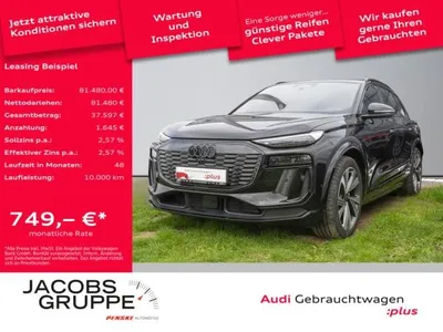 Audi Audi SQ6 e-tron All Black/HuD/Pano/360°/B+O/Rauten/21Zoll im Auto Abo von LeasingMarkt.de