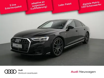 Audi Audi A8 e-hybrid S line MATRIX LUFT B&O AHK LEDER im Leasing von Null-Leasing