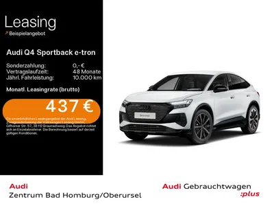 Audi Audi Q4 Sportback e-tron 45*Navi*Matrix*Alu*AHK*HUD*P im Auto Abo von Null-Leasing