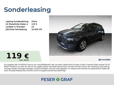 Hyundai Hyundai Bayon SELECT NAVI KAMERA ALLWETTER USB CARPLAY im Leasing von Null-Leasing