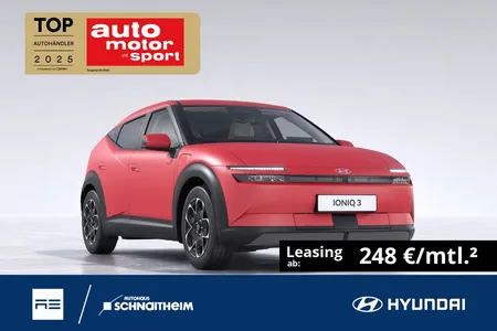 Hyundai Hyundai IONIQ 3 Trend 61 kWh 135PS Tech-P, NAV, EV-K-P im Leasing von Null-Leasing