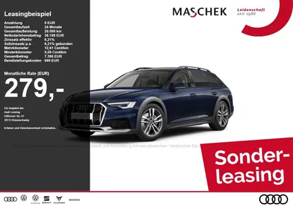 Audi Audi A6 allroad 40 TDI AHK Pano Matrix Memory R-Cam A im Leasing von Null-Leasing