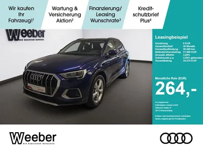 Audi Audi Q3 *AHK*NAVI*LED*SHZ*19ZOLL*KESSY*5J GAR AHK im Leasing von Null-Leasing