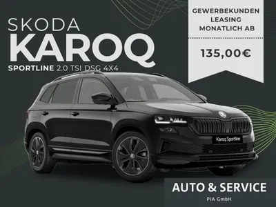 Skoda Skoda Karoq 2.0l TSI DSG 4x4 Sportline SONDERANGEBOT GEWERBE! im Auto Abo von LeasingMarkt.de