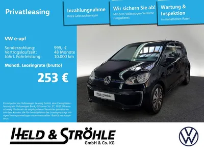 VW Volkswagen e-up! 61 kW (83 PS) CLIMATRONIC KAM DAB+ PDC SHZ im Leasing von Null-Leasing
