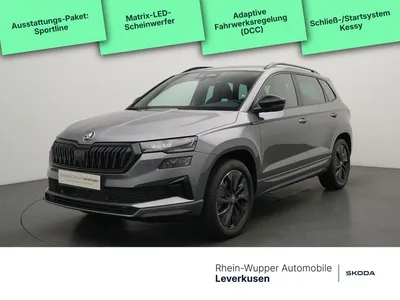 Skoda Skoda Karoq DSG 4x4 Sportline MATRIX DCC KAM PDC SHZ im Leasing von Null-Leasing