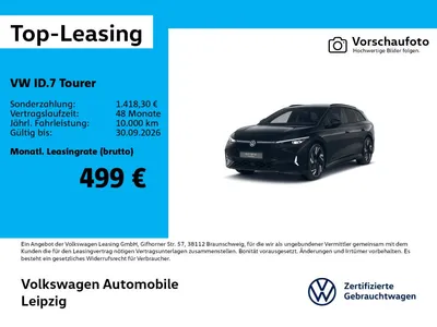 VW Volkswagen ID.7 Tourer GTX 4Motion *86kW*DCC*AHK* im Leasing von Null-Leasing