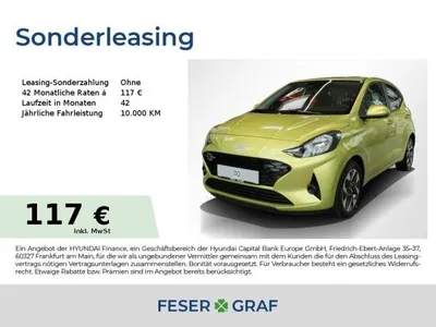 Hyundai Hyundai i10 TREND & KOMFORT NAVI SHZ LHZ CARPLAY CAM im Auto Abo von LeasingTime