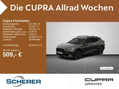 Cupra Cupra Formentor 2.0 TSI VZ Tribe Edition PANO MATRIX A im Leasing von Null-Leasing