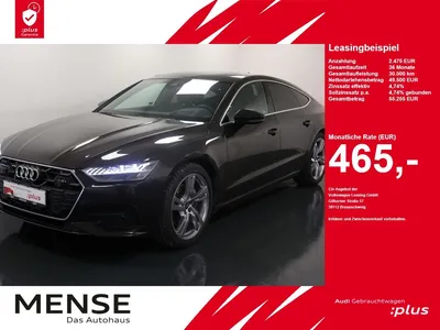 Audi Audi A7 Sportback 45 TDI quattro S tronic Matrix|AHK im Leasing von Null-Leasing