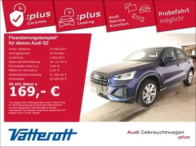 Audi Audi Q2 40 TFSI quattro advanced Leder Navi Kamera im Auto Abo von LeasingTime