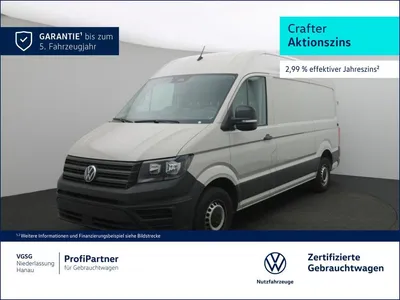 VW Volkswagen Crafter Kasten MR Vorb. AHK Navi Sitzhzg. Kamera im Leasing von Null-Leasing