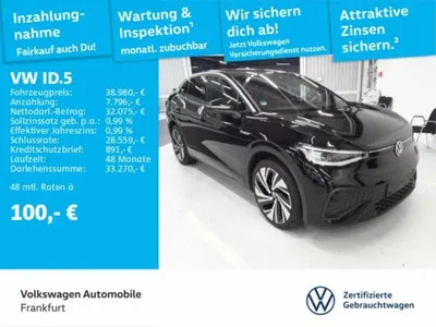 VW Volkswagen ID.5 Pro Performance Navi AHK Sitzheizung Leichtmetallfelgen Perfo im Auto Abo von LeasingMarkt.de