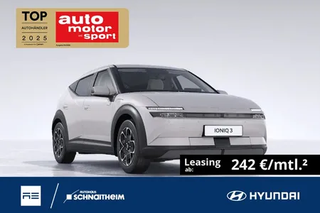Hyundai Hyundai IONIQ 3 Trend 61 kWh 135PS Tech-P, NAV, EV-K-P im Leasing von Null-Leasing