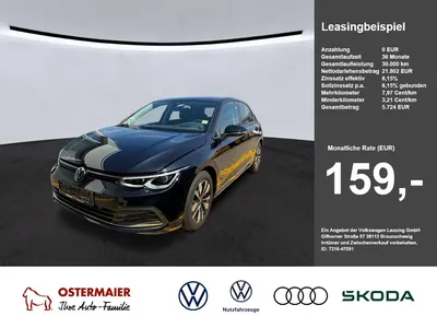 VW Volkswagen Golf VIII MOVE 2.0TDI 150PS DSG ACC.AHK.KAMERA.N im Leasing von Null-Leasing