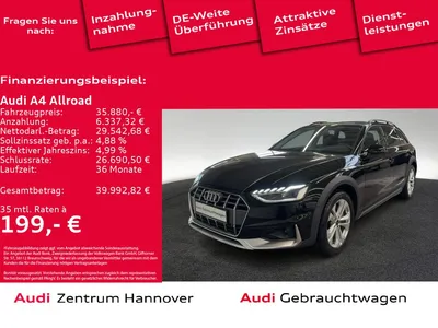 Audi Audi A4 allroad 40 TDI quattro AHK LED Kamera Navi Te im Auto Abo von Null-Leasing