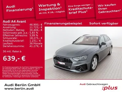 Audi Audi A4 Avant S line 40 TFSI S tr. ALCANT PANO MATRIX im Auto Abo von LeasingMarkt.de