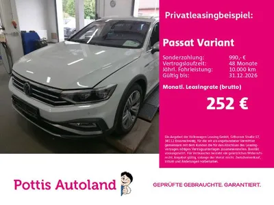 VW Volkswagen Passat Variant 2.0 TDI DSG 4M ALLTRACK STDHZG AH im Leasing von Null-Leasing