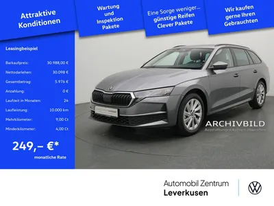 Skoda Skoda Octavia Selection DSG HUD AHK KAM 360° LEDER ACC im Auto Abo von Null-Leasing