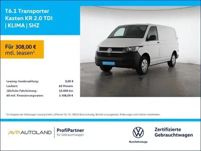 VW Volkswagen T6.1 Transporter Kasten KR 2.0 TDI | KLIMA | SHZ im Auto Abo von LeasingMarkt.de
