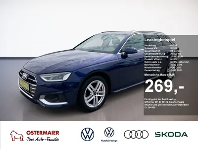 Audi Audi A4 Avant ADVANCED 40TDI 204PS.STRONIC.LED.NAVI.A im Leasing von Null-Leasing
