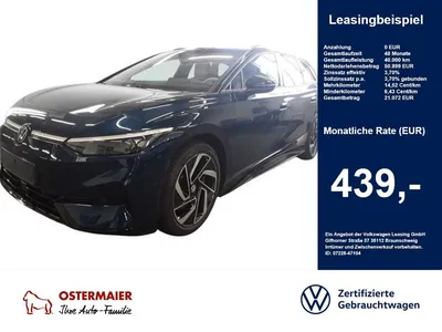 VW Volkswagen ID.7 Tourer PRO S BLACK STYLE 286PS NP.79T ACC.5 im Leasing von Null-Leasing