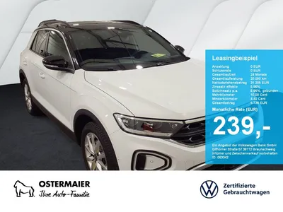 VW Volkswagen T-Roc GOAL 2.0TDI 150PS DSG NP.49T NAVI.AHK.KAME im Auto Abo von Null-Leasing