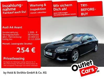 Audi Audi A4 Avant advanced 40 TDI KAM LED NAVI+ SHZ im Leasing von Null-Leasing
