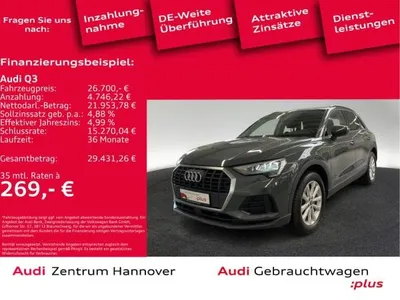 Audi Audi Q3 45 TFSIe AHK Navi Kamera LED im Auto Abo von LeasingMarkt.de