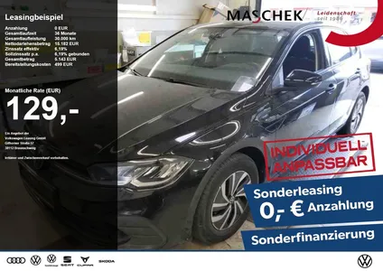 VW Volkswagen Polo Life 1.0 TSI Sonderleasing! RearView Sitzh. im Leasing von Null-Leasing