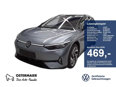 VW Volkswagen ID.7 Tourer GTX 340PS 81T ACC.5J-G.WÄRMEPUMPE.AH im Leasing von Null-Leasing