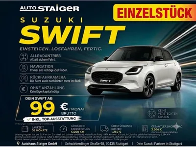 Suzuki Suzuki Swift Comfort🚗Allradantrieb🔥Absolutes Einzelstück💎 im Leasing von LeasingTime